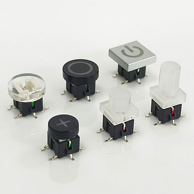 TS8系列耐高温贴片带灯轻触开关